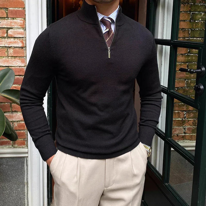 Elias | Herren Frühling Viertelzip Pullover