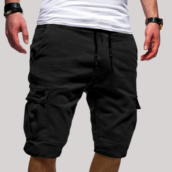 Anton | Herren Cargo Shorts mit Kordelzug und Taschen