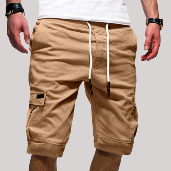 Anton | Herren Cargo Shorts mit Kordelzug und Taschen