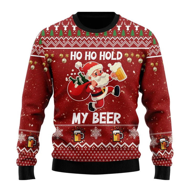Karl | Herren Lustiger Bier-Weihnachtspullover