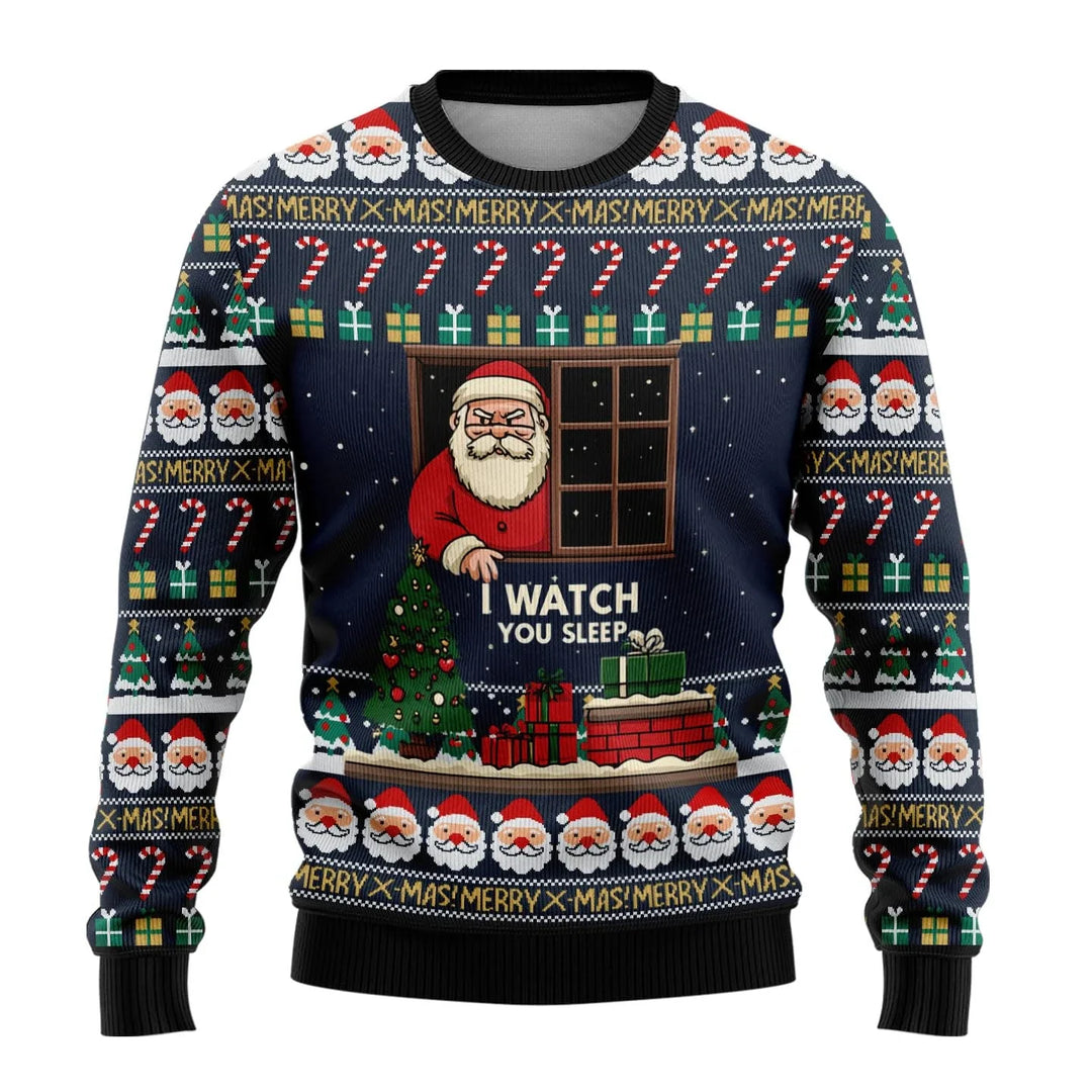 Benjamin | Herren Weihnachtspullover mit Schneemann-Print