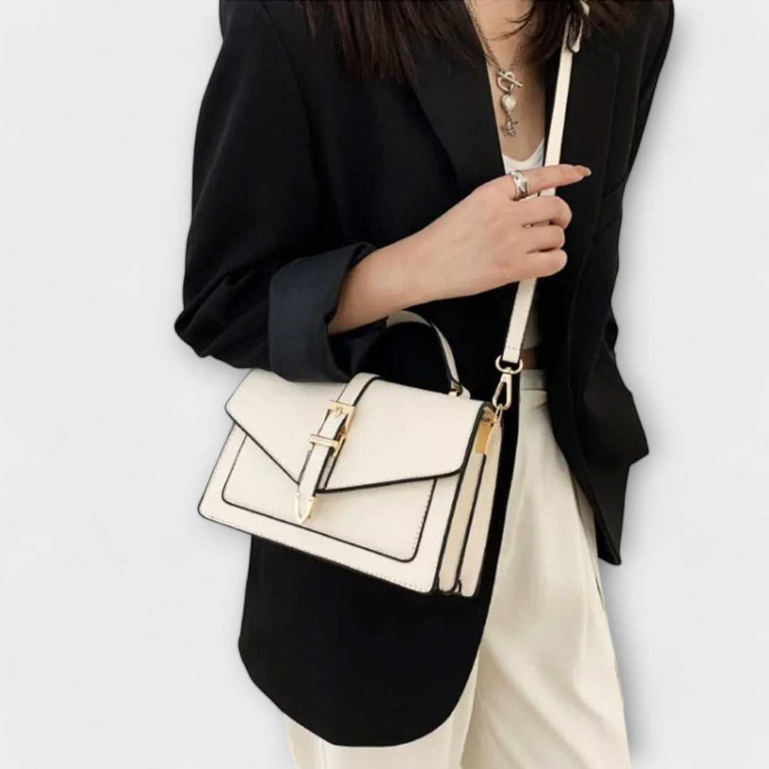 Martina | Damen klassische elegante strukturierte Schultertasche