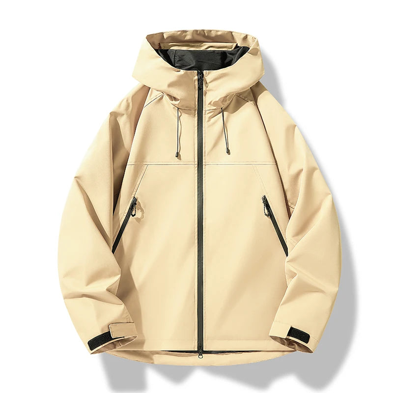 Heinrich | Herren Wasserdichte Kapuzen Winddichte Shell Jacke