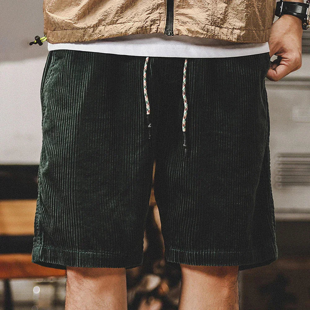 Elias | Herren Elastischer Bund Kordelzug Freizeit-Shorts