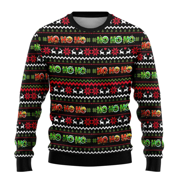 Benjamin | Herren Weihnachtspullover mit Schneemann-Print