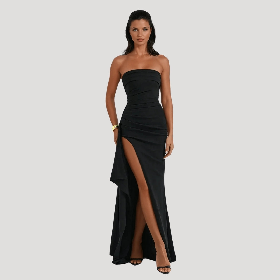 Natalie | Damen Trägerloses Maxi Kleid für Hochzeitsgäste