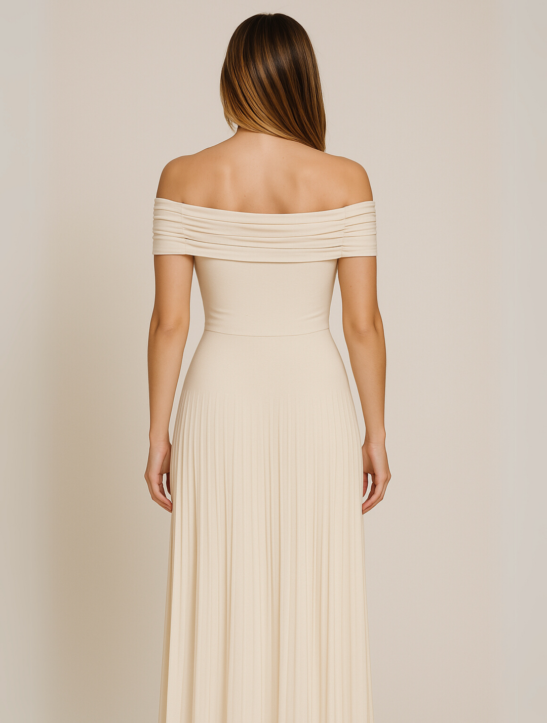 Jana | Damen Falten Maxi Kleid für Hochzeitsgäste
