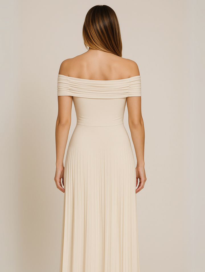 Jana | Damen Falten Maxi Kleid für Hochzeitsgäste