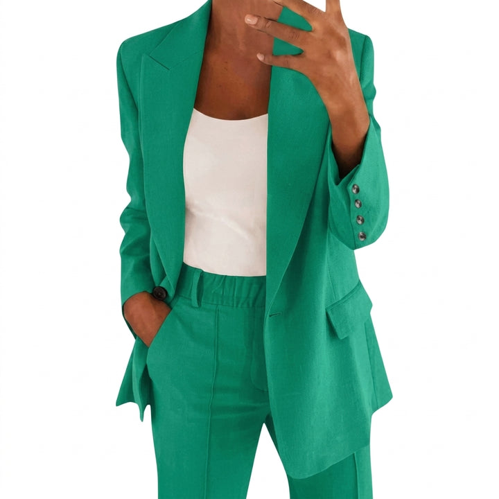 Amelie | Damen Tailliertes Business Anzug Set