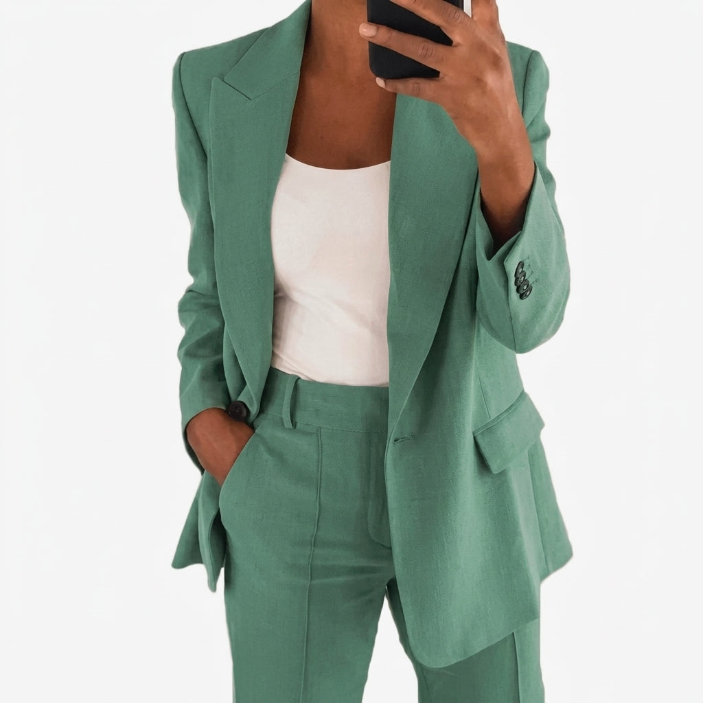 Amelie | Damen Tailliertes Business Anzug Set