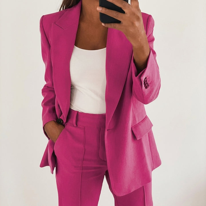 Amelie | Damen Tailliertes Business Anzug Set