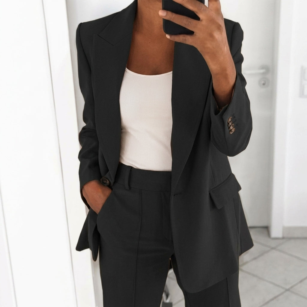 Amelie | Damen Tailliertes Business Anzug Set