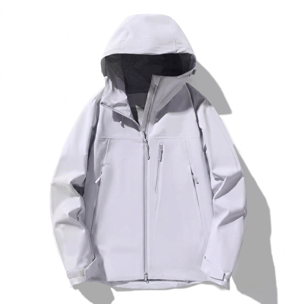 Greta | Winterjacke Damen Gefütterte Kapuzenjacke mit Reißverschlusstaschen