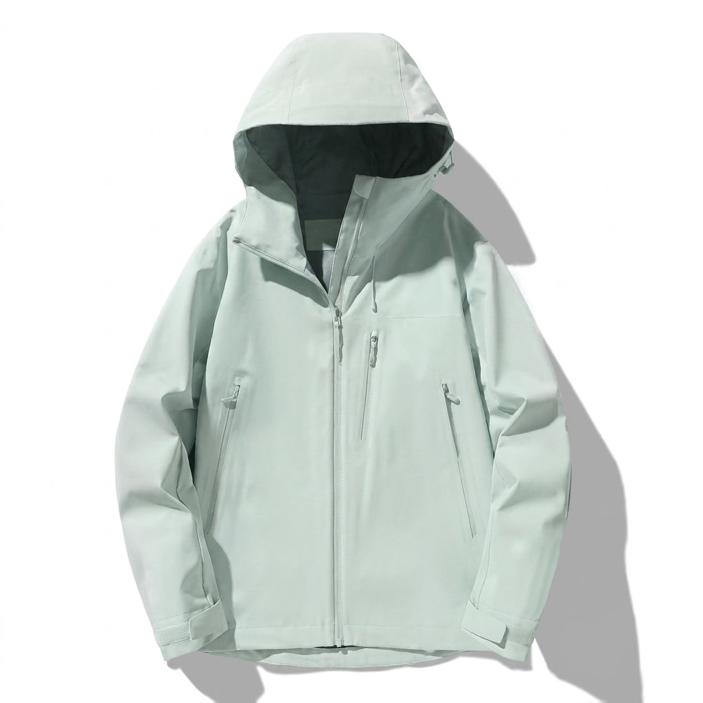 Greta | Winterjacke Damen Gefütterte Kapuzenjacke mit Reißverschlusstaschen