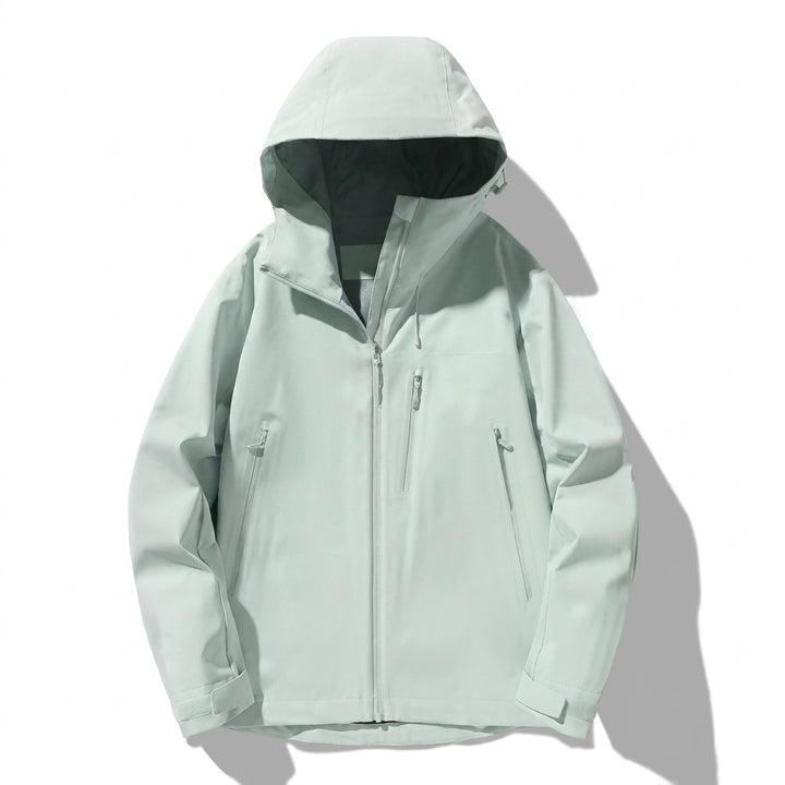 Greta | Winterjacke Damen Gefütterte Kapuzenjacke mit Reißverschlusstaschen