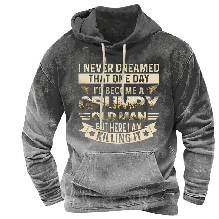 Heinrich | Herren Winter-Kapuzenpullover mit Tribal-Muster-Detail