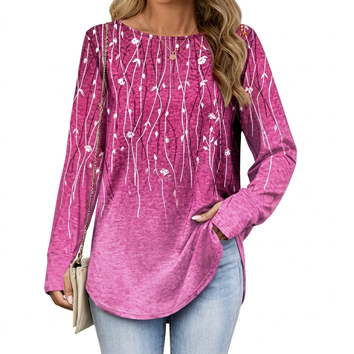 Leonie | Damen Tunika mit buntem Mandala-Druck und 3/4-Ärmeln