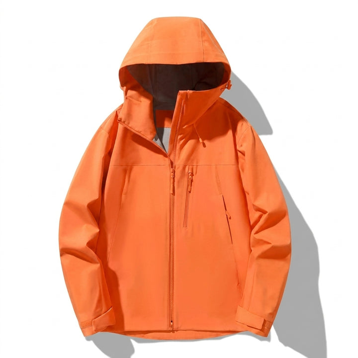 Greta | Winterjacke Damen Gefütterte Kapuzenjacke mit Reißverschlusstaschen