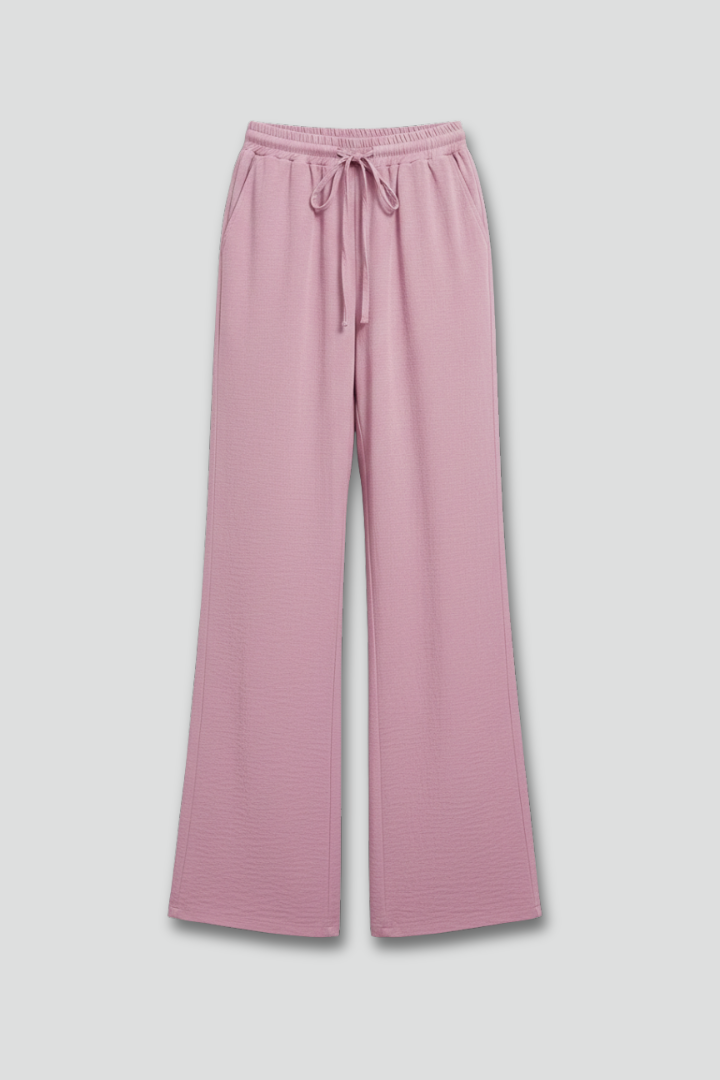 Bettina | Damen Freizeit-Palazzohose mit Kordelzugbund und Seitentaschen