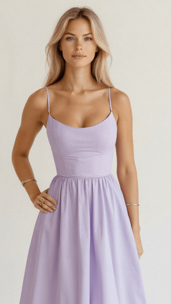 Regine | Damen A-Linien-Midikleid im Ascot-Stil