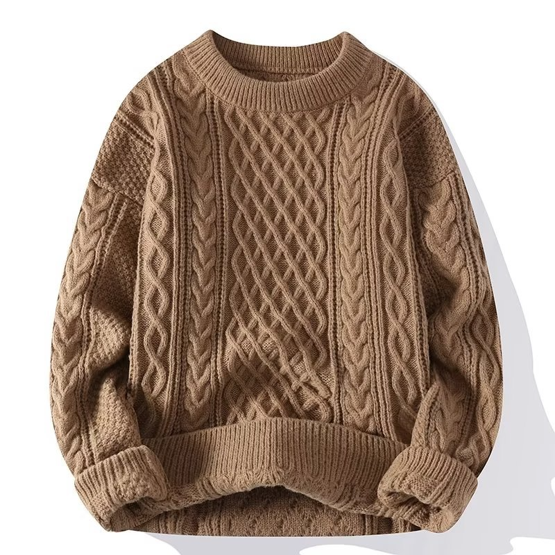 Emma | Damen Frühjahrs Strukturierter Rundhals-Pullover