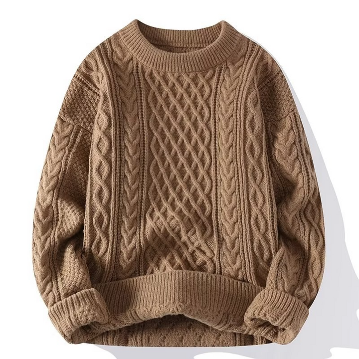 Emma | Damen Frühjahrs Strukturierter Rundhals-Pullover