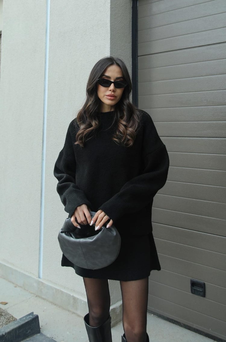 Magdalena | Damen Langarm Pullover Rock Set