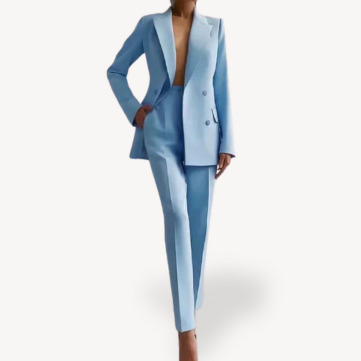 Nadine | Damen Maßgeschneiderter Blazer mit Hose, Zweiteiliges Anzug-Set
