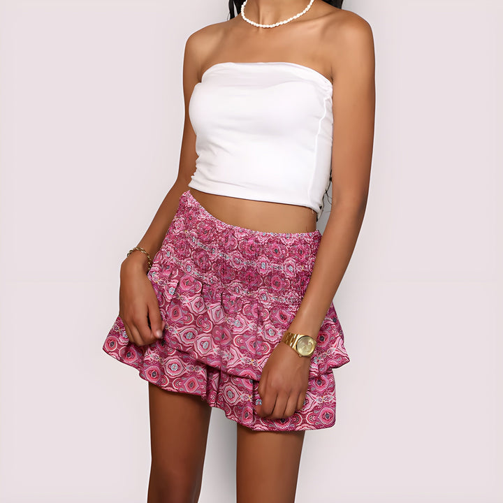 Nicole | Damen Frühlings-Minikleid im Rockstil
