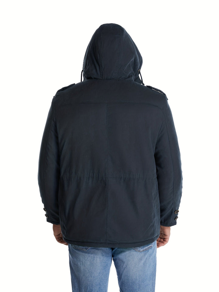 Richard | Herren warme Freizeitjacke mit Kapuze für den Winter