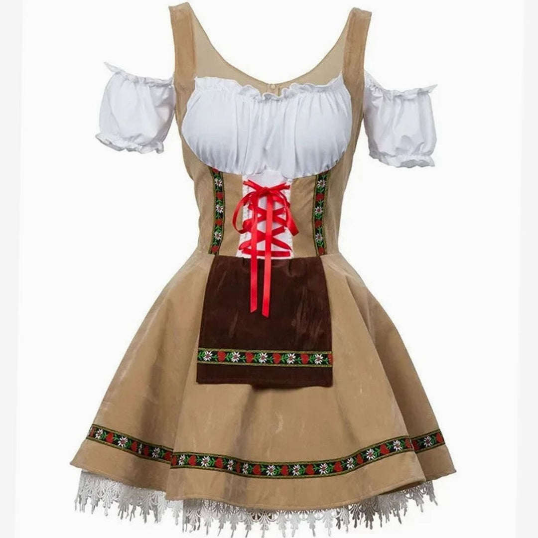 Bayerisches Paar Trachtenset Herren Lederhosen Damen Dirndl Oktoberfest Kostüm