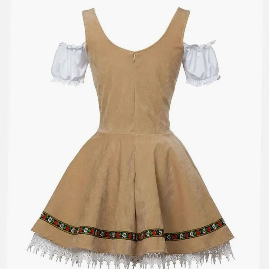 Bayerisches Paar Trachtenset Herren Lederhosen Damen Dirndl Oktoberfest Kostüm