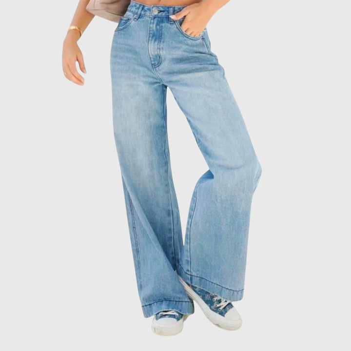 Gabriela | Damen Lässige Baggy Denim Hose