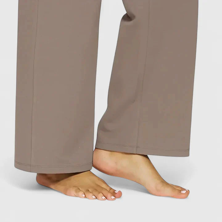 Nadine | Damen Weite Lounge-Hose mit Stretchbund