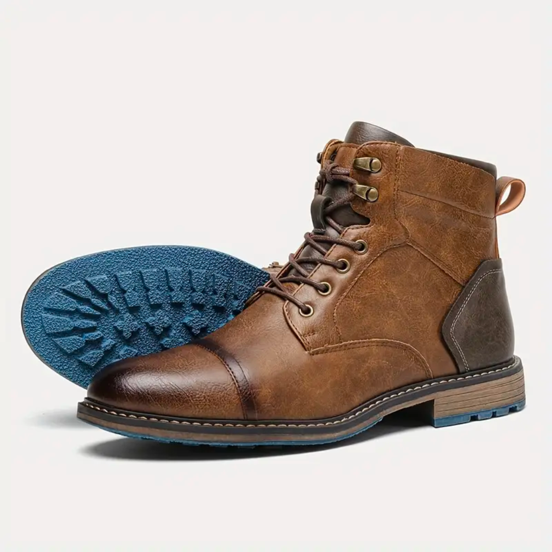 Dominic | Herren klassische Stiefeletten mit rundem Zehenbereich