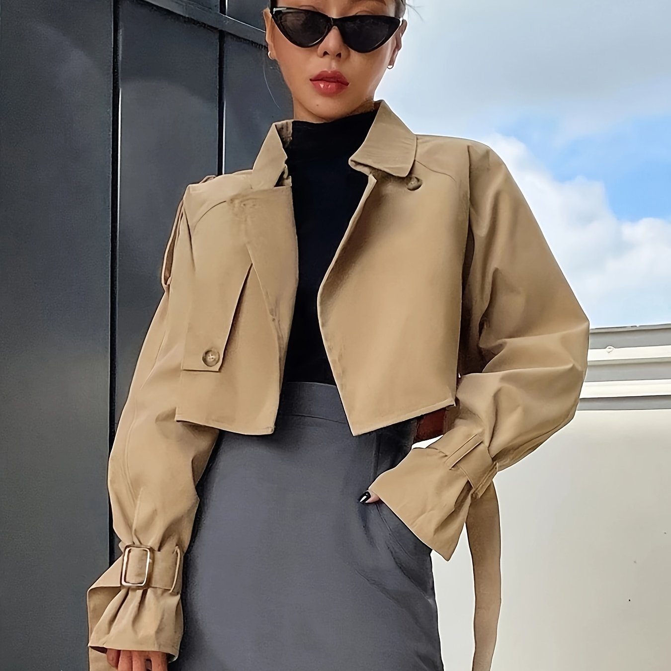 Odette Women's Short Trench Coat