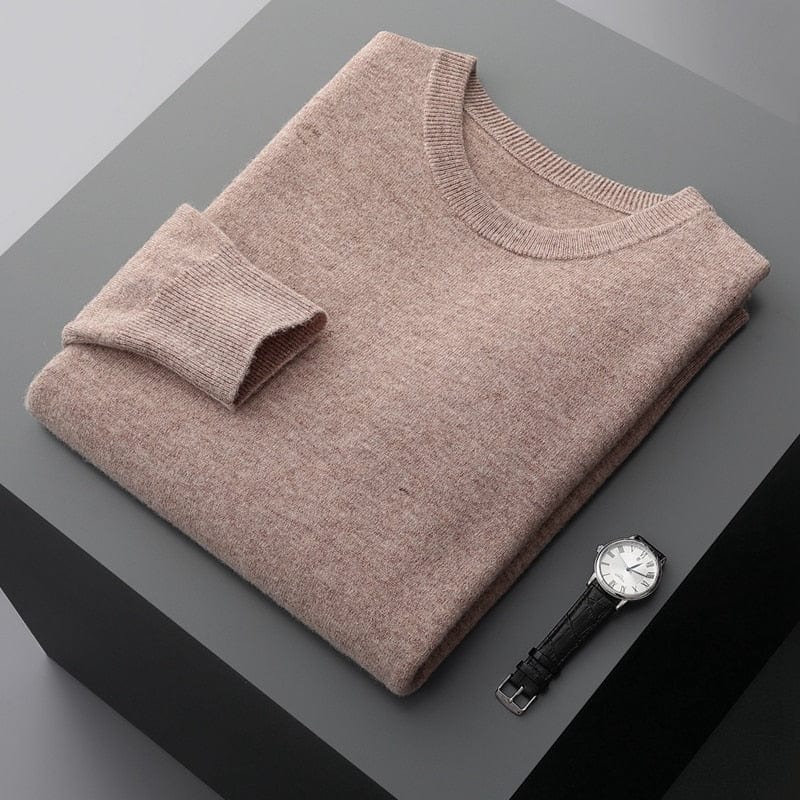 Benjamin | Herren Klassischer Pullover mit Rundhalsausschnitt
