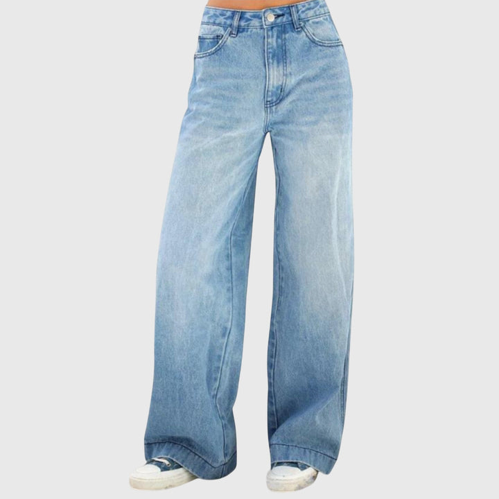 Gabriela | Damen Lässige Baggy Denim Hose