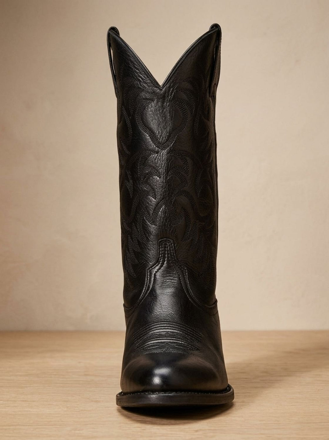 Damen Bestickte Western Cowboy Mid-Calf Stiefel mit Blockabsatz