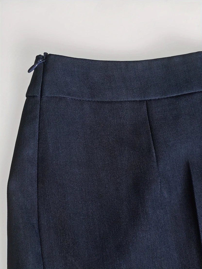 Damen Business Zweiteiler Longblazer Schlag Anzug