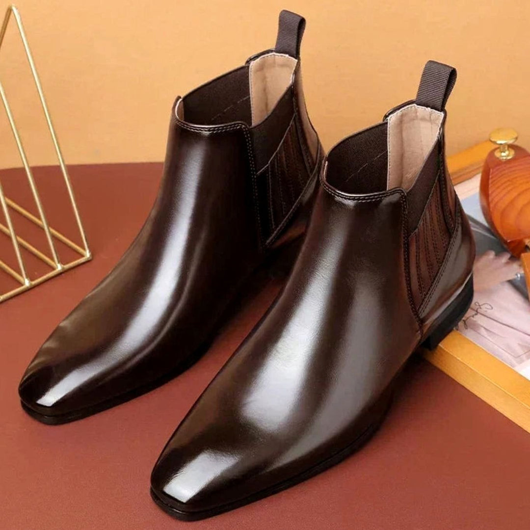 Damen Chelsea Stiefeletten mit spitzer Zehenpartie Slip-on