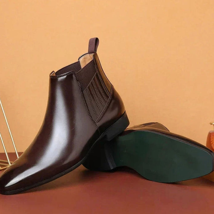 Damen Chelsea Stiefeletten mit spitzer Zehenpartie Slip-on