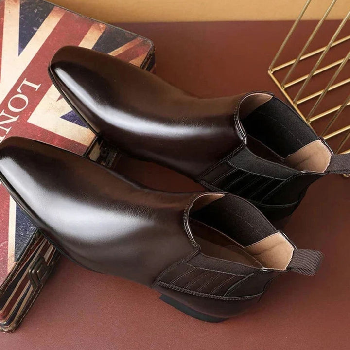 Damen Chelsea Stiefeletten mit spitzer Zehenpartie Slip-on