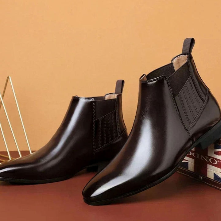 Damen Chelsea Stiefeletten mit spitzer Zehenpartie Slip-on