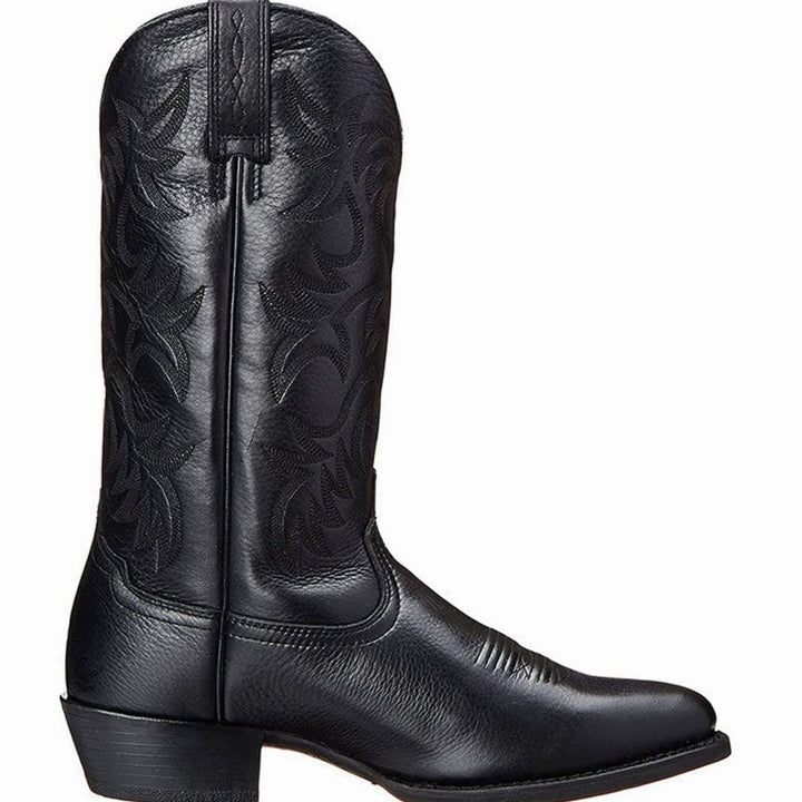 Damen Cowboyboots klassische Stiefel mit Western-Stickerei