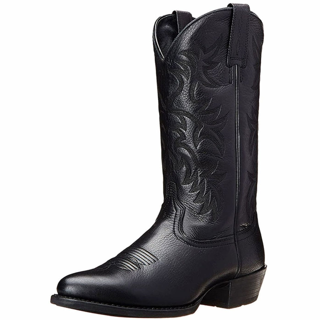 Damen Cowboystiefel mit Western-Stickerei Blockabsatz