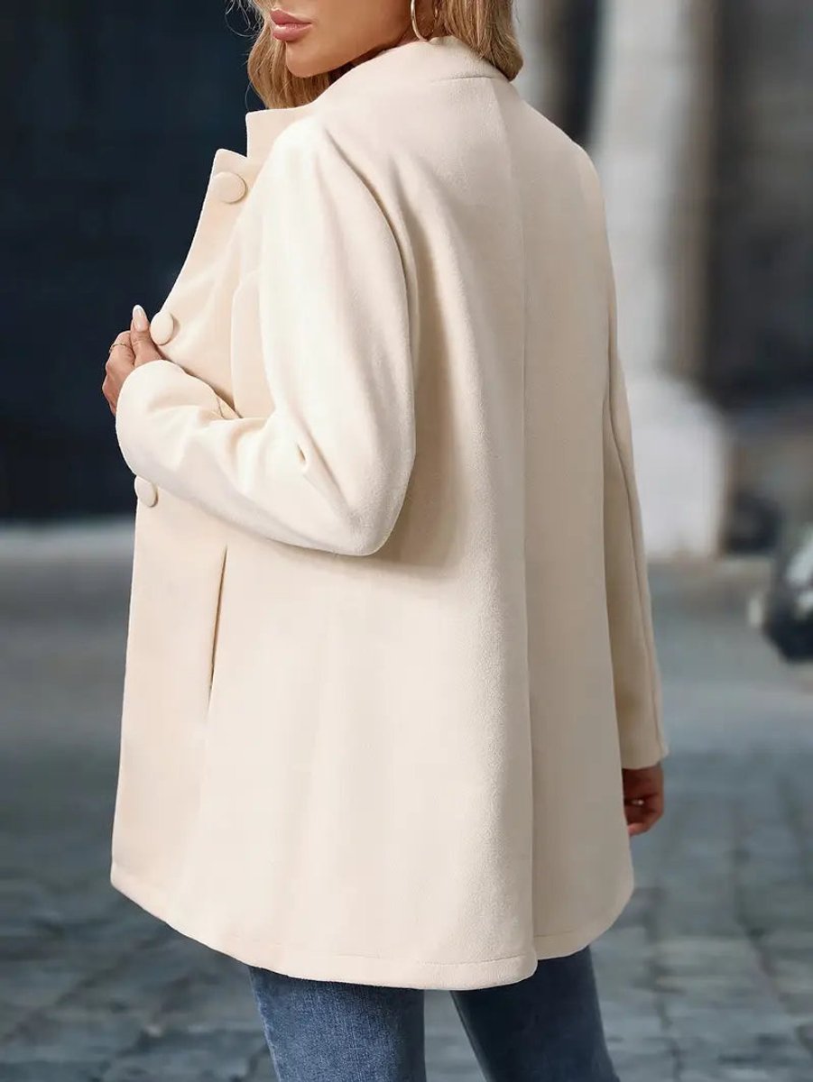 Damen Eleganter Stehkragen Women Coat Figurbetonter Blazer