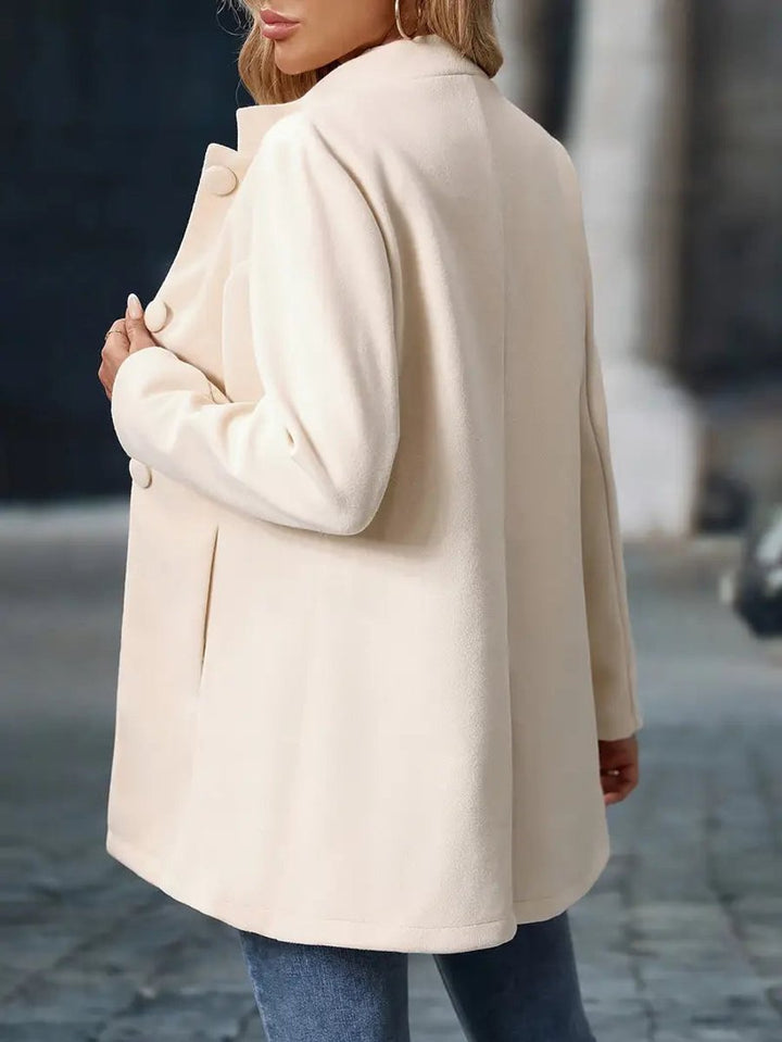 Damen Eleganter Stehkragen Women Coat Figurbetonter Blazer