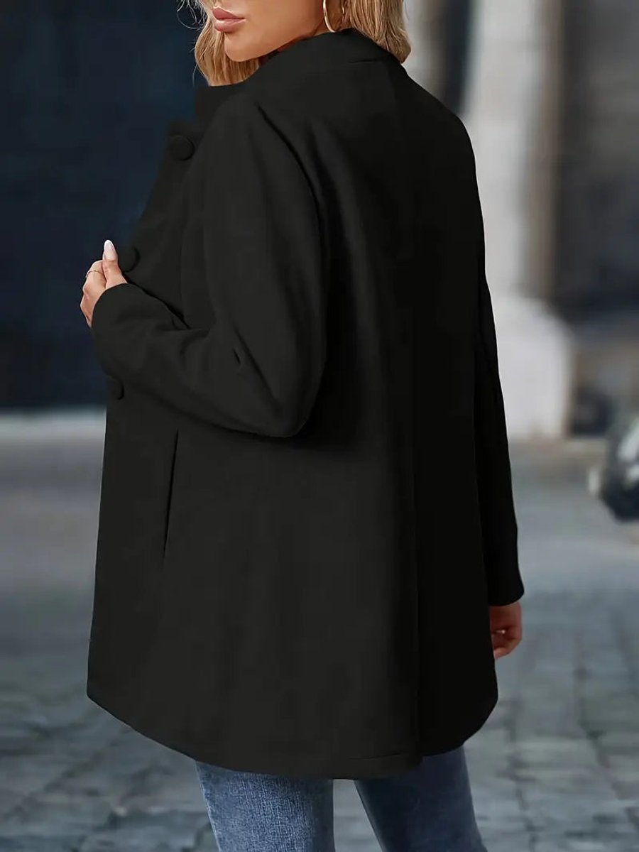 Damen Eleganter Stehkragen Women Coat Figurbetonter Blazer