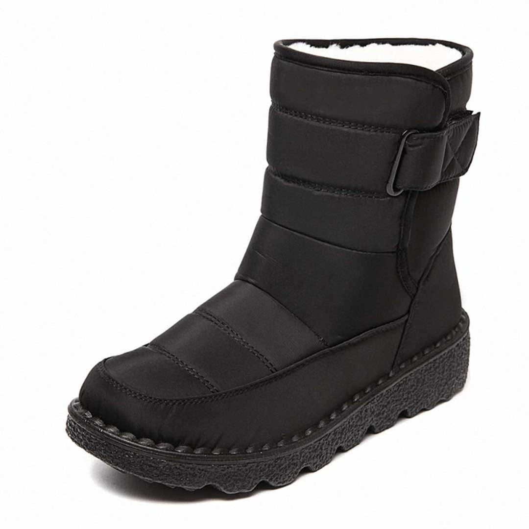 Damen Gefütterte Wasserdichte Rutschfeste Knee High Boots Thermostiefel - Schwarz